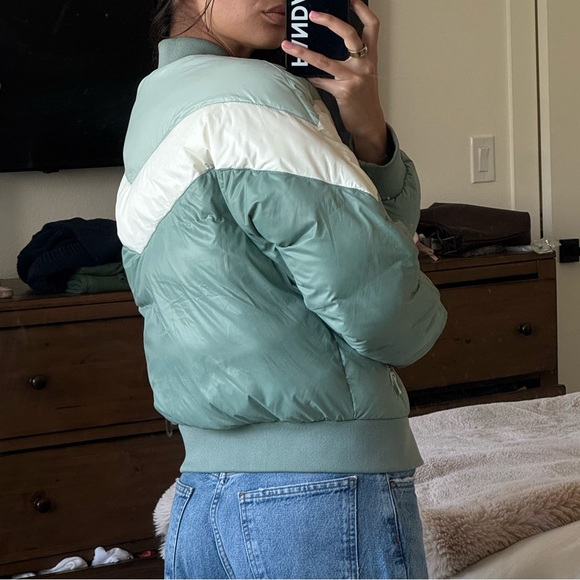 All access mint and white puffer jacket - Picture 2 of 4